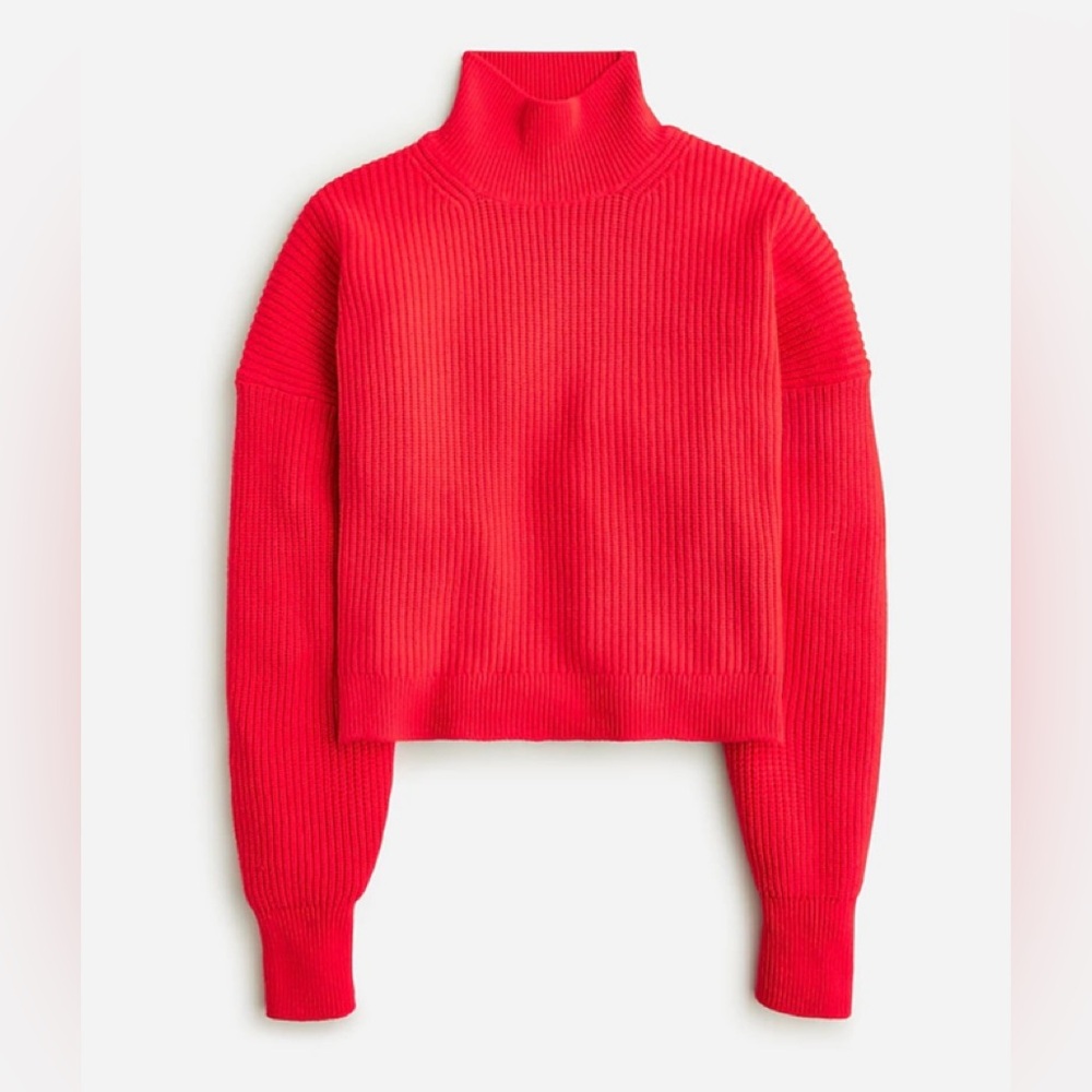 NWT J.Crew Ribbed Turtleneck Sweater In Stretch Yarn Sz XXS BV348